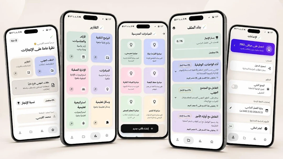 تطبيق ميثاق - واجهة التطبيق للأداء الوظيفي